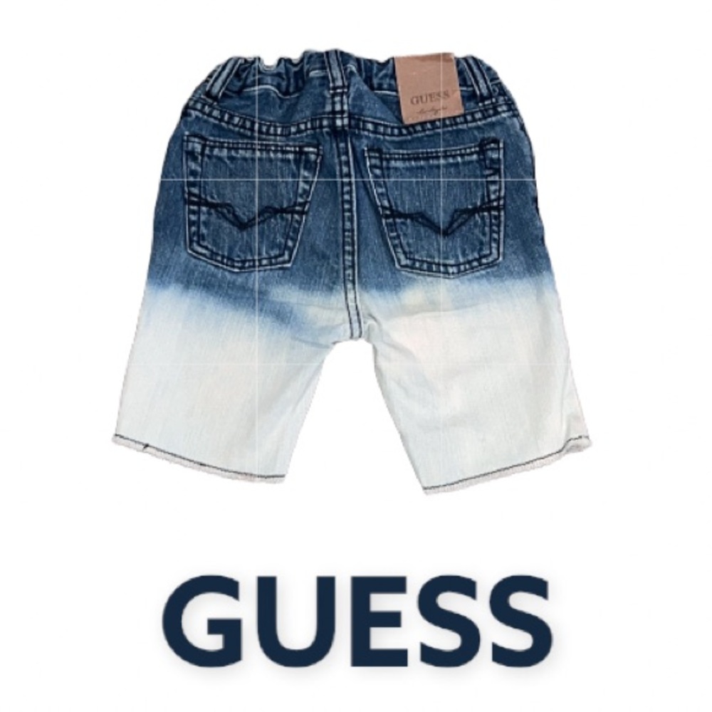 Authentic Guess ombré signature denim shorts sz boys 3T